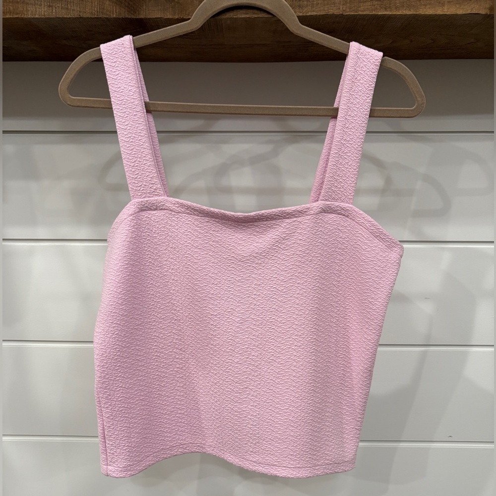 Southern Shirt Textured Crop Top